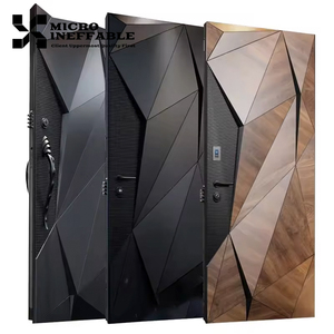 Luxury Design Front Entry Stainless Steel & Aluminum Door