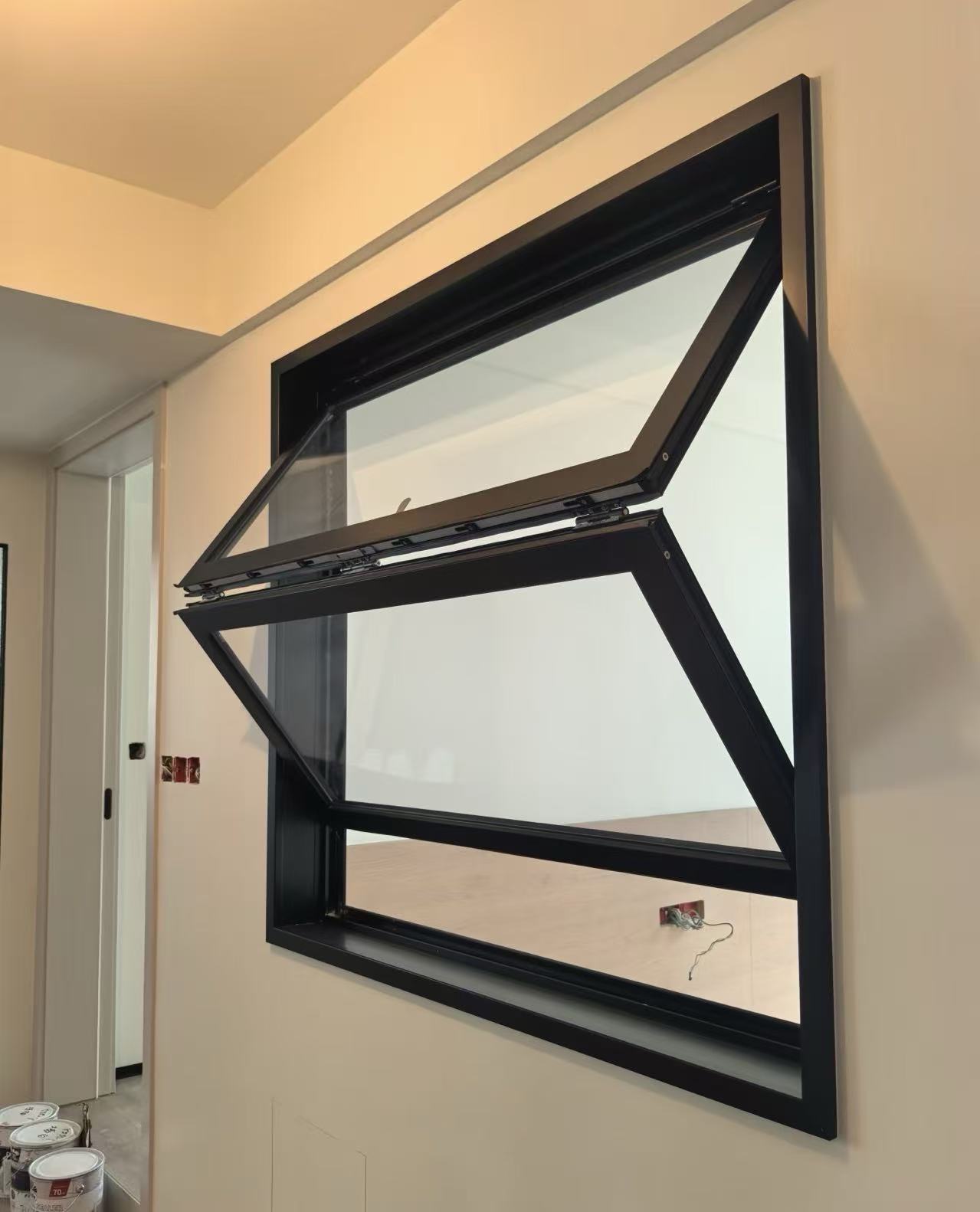 Aluminum Bifold Folding Window with Soundproof Glass Bi Fold Windows for Balcony