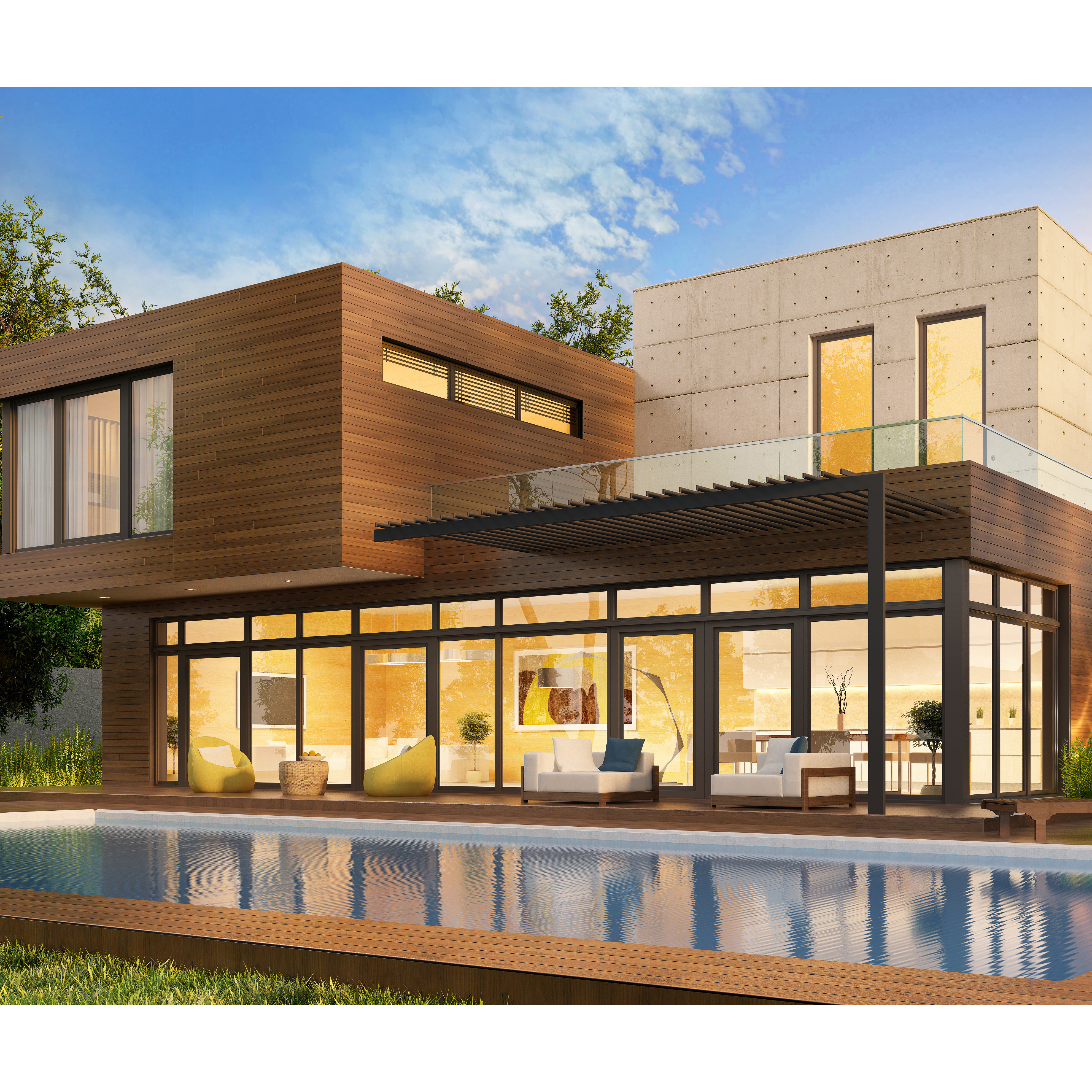 Australian AS2047 Modern Double Glazed Sliding Aluminium Stacking Doors 6063-T5 Aluminum Exterior Fiberglass Screen Netting