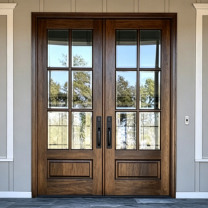 Modern Luxury Aluminum Clad Wood Casement Doors