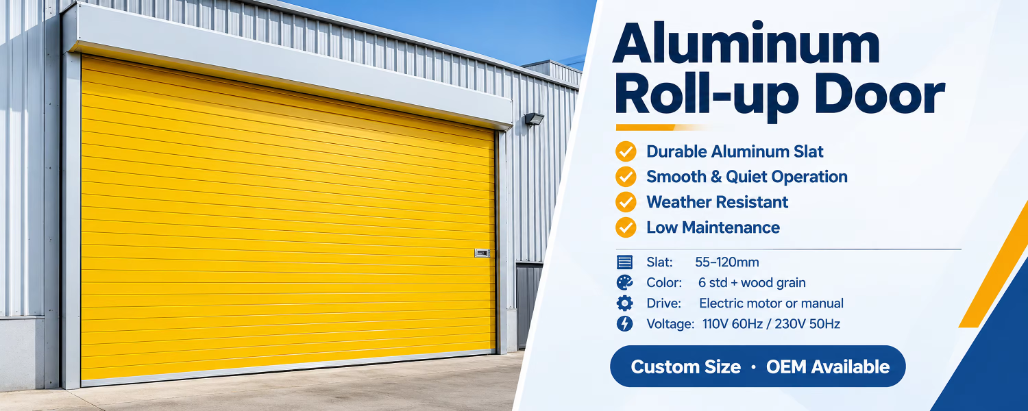 Silent Aluminum Roller Shutter Door Automatic Rolling Shutter for Residential House Modern Interior Counter Security