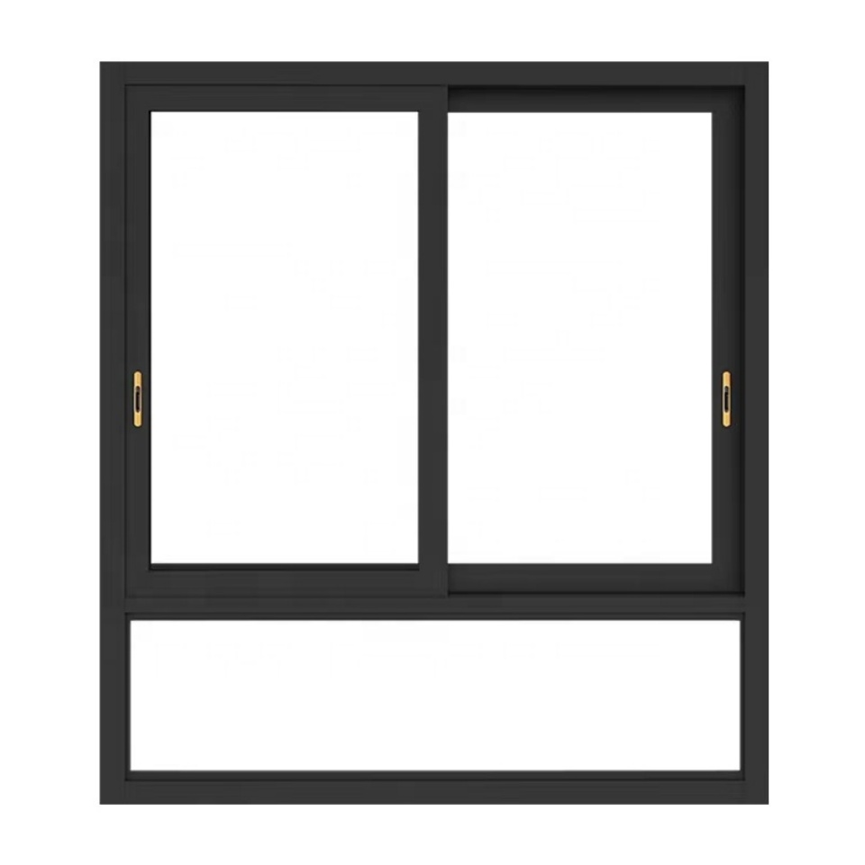 Modern Impact Glass Window Replacement Passive House Hurricane-Resistant Horizontal Sliding Aluminum Stainless Steel Apartments