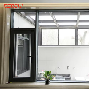 Residential Project Aluminum windows Doors Thermal Break Low E Glass Aluminium Casement Window