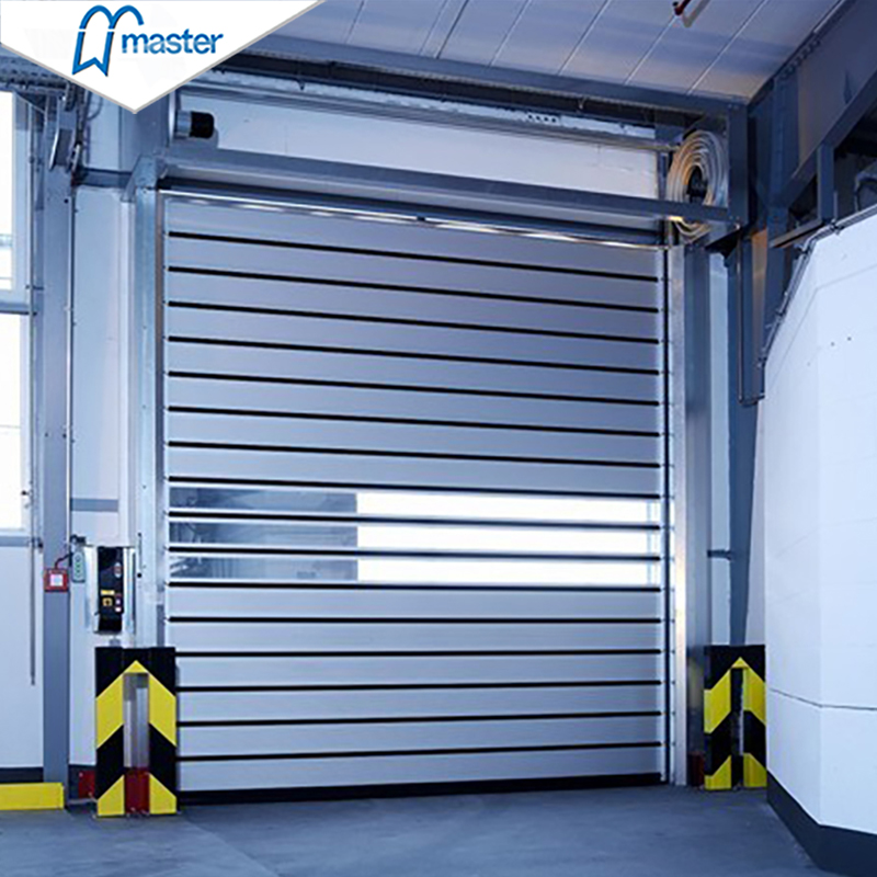 Master Well Wholesale Industrial Warehouse Security Rolling Roller Shutter Door Fast Roll up Aluminum High Speed Spiral Doors