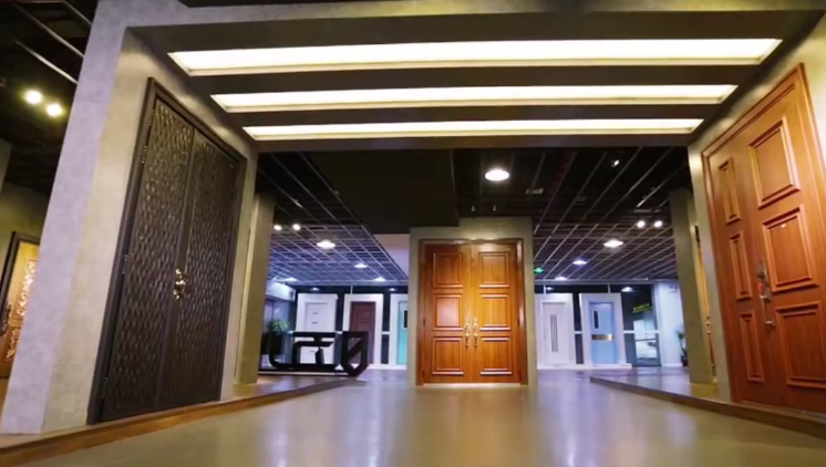 Aluminum Wood Composite Fire Rated Door Listed WH Certified for Apartment Office Commercial Building Modern Interior