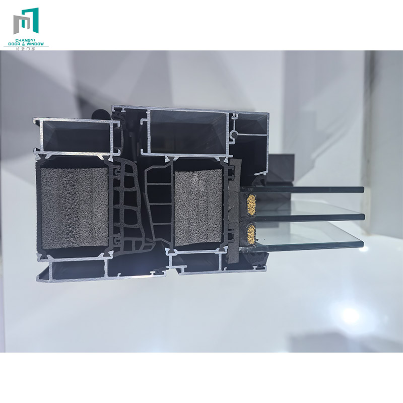 CHANGYI USA Hurricane Impact Aluminum Triple Glass Accordion Doors Outdoor Bi Folding Door Plegables