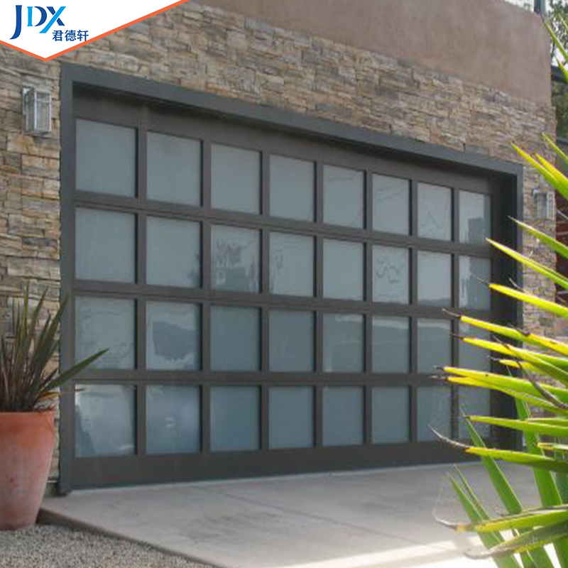 CHI Garage Doors Rolling Shutter Garage Screen Door Automatic Sliding Frosted 8x7 Clear Glass Garage Door With Glass