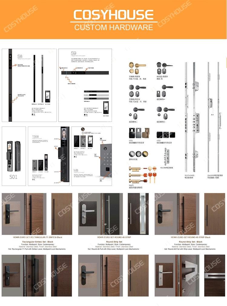 Custom Modern Aluminum Exterior Door Luxury Pivot Entrance Door for Villa and High End House