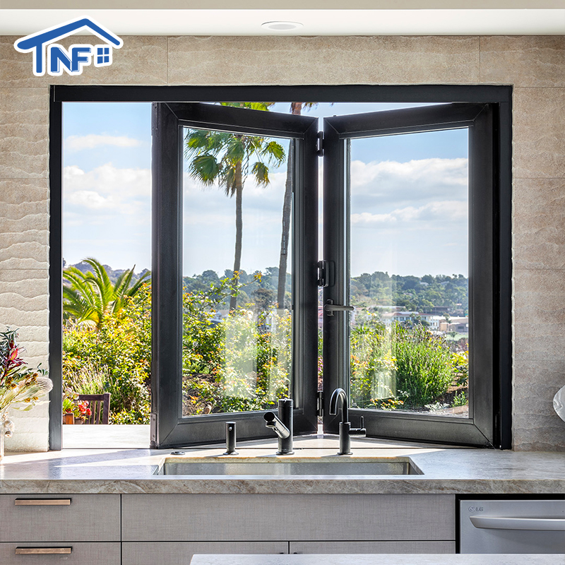 High Quality Factory Price Aluminum Bifold Folding Windows For Houses Kitchen