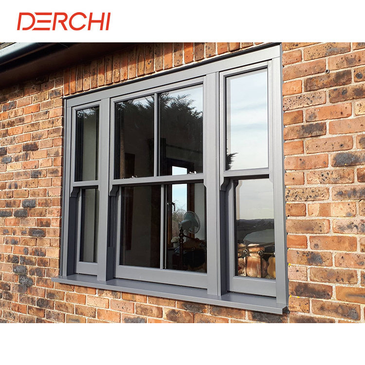 Double Hung Windows Modern Design High Quality of Aluminium Sash Windows Custom Hung Windows