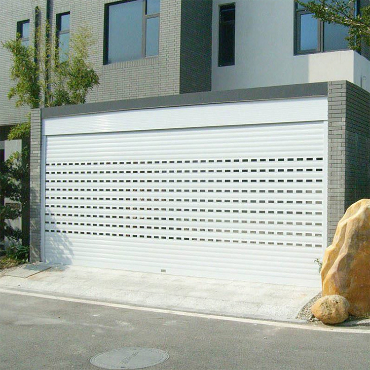 High Security Perforated Roller Shutters Counter Aluminium Rolling up Perforated Shutters Custom Designs Auto Perforated Doors