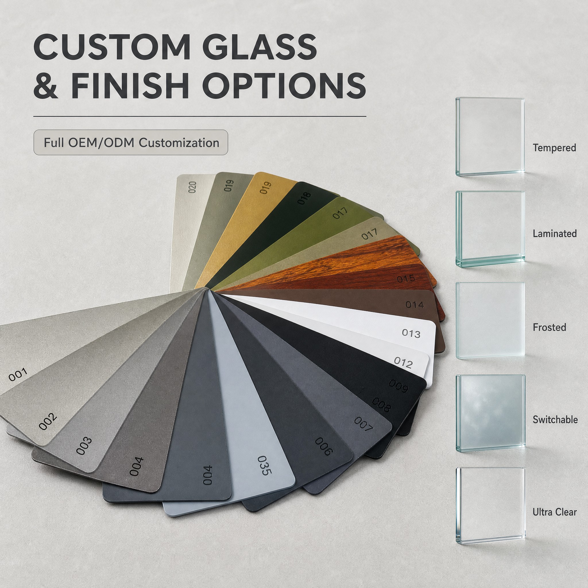 80mm Wall Thickness Square Aluminum Frame Single Glass Partition for Modern Commercial Interiors