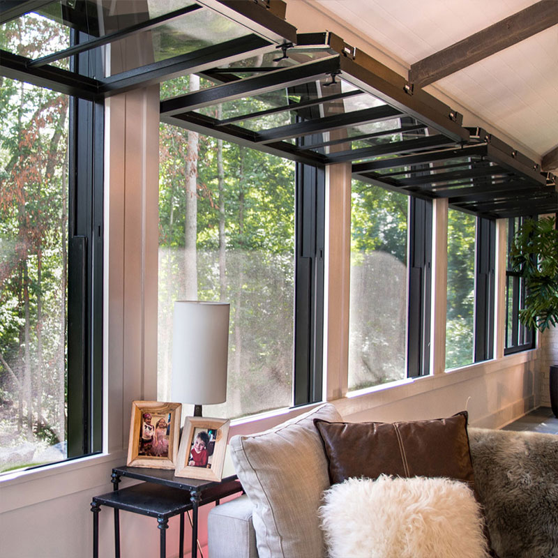 EOKO Home Vertical Folding Window Aluminium Tempered Glass Bifold Windows
