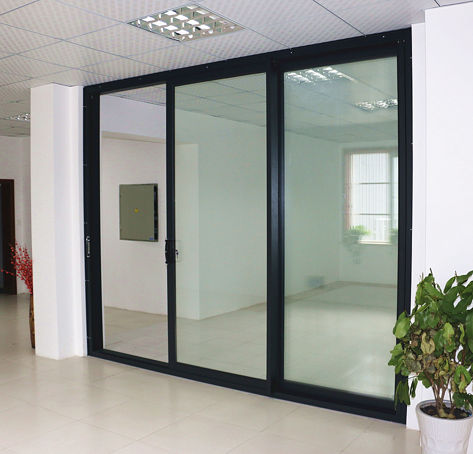 NFRC Certificate New Modern Big Entrance Aluminium Low-e Sliding Rail Glass Patio Doors