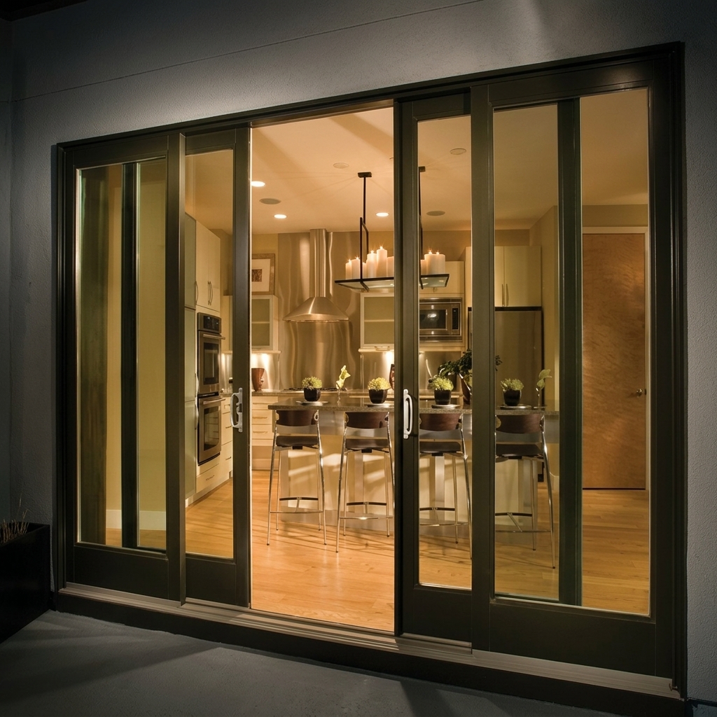 Canadian Project Double Interior Glass Sliding Door Aluminum Alloy Windproof Soundproof Anti-theft Apartment Exterior Villa