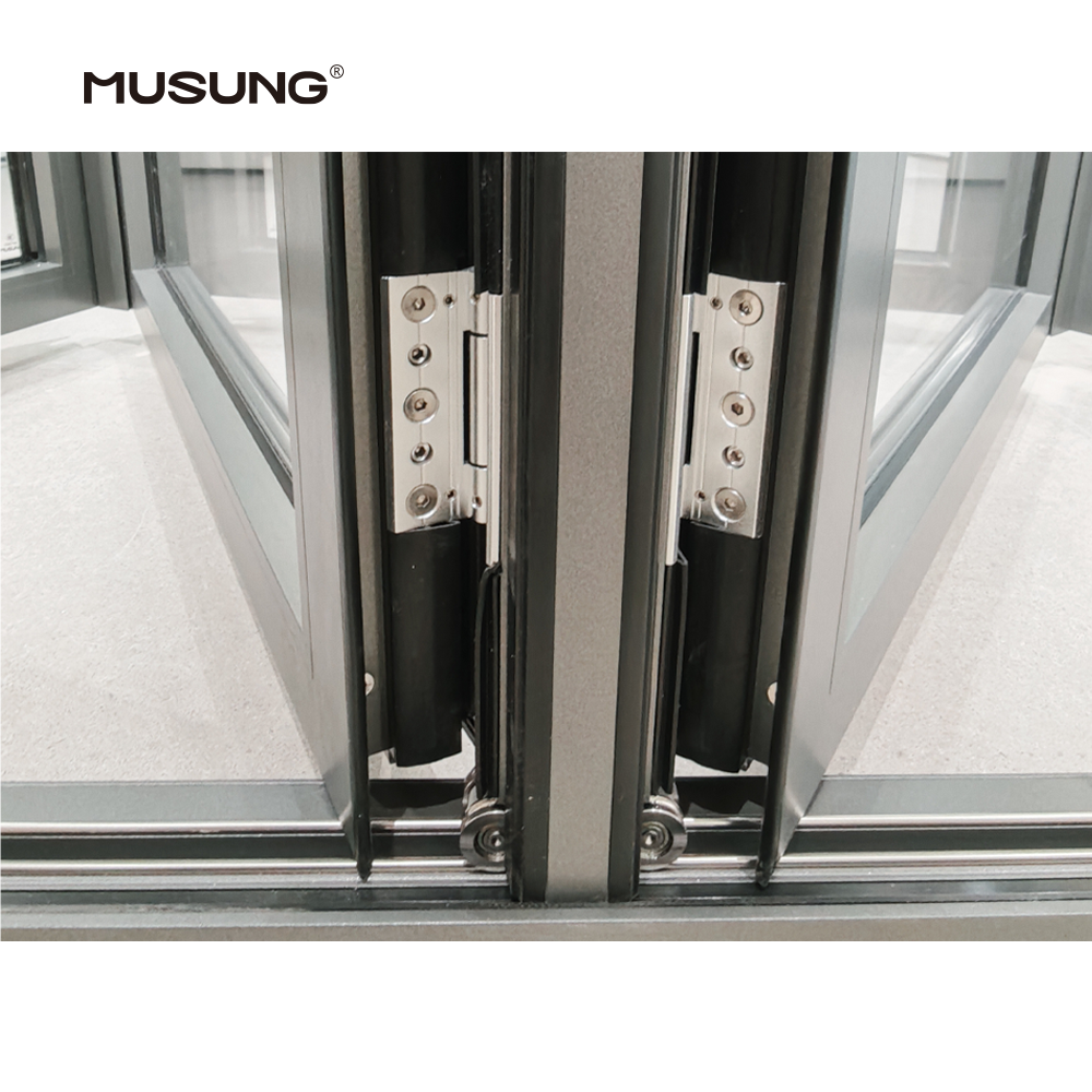 Aluminum Folding Patio Doors Exterior Accordion Bifold Door For Balcony Outdoor Design