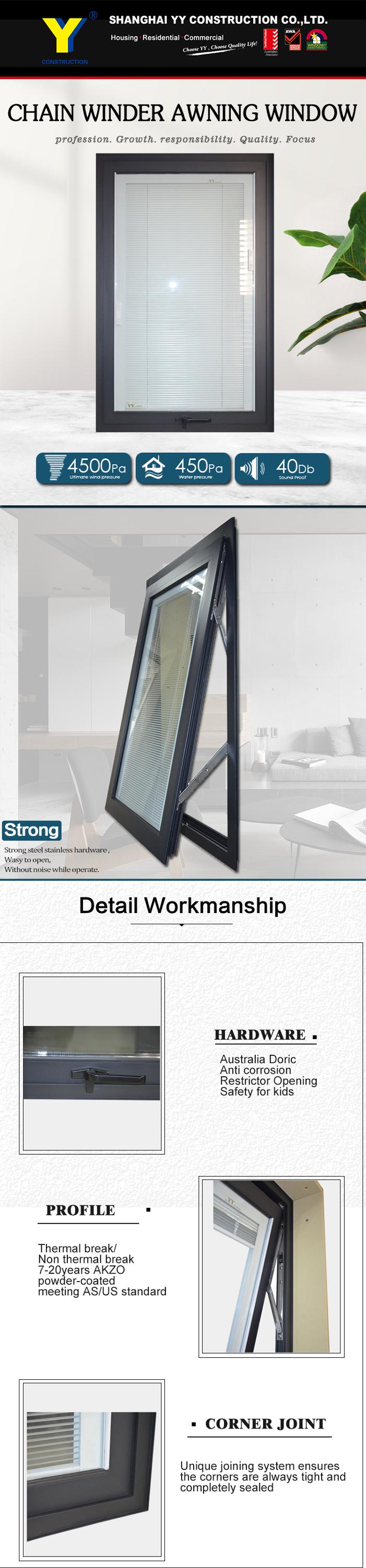 Double Glazed Aluminium Windows and Doors Comply with Australian & NZ Standards/Aluminium windows in China
