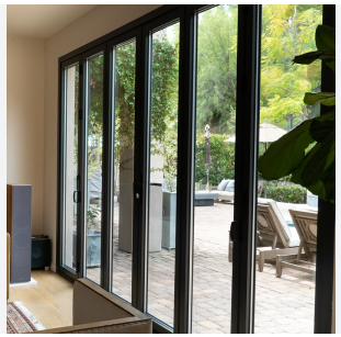 Sliding Aluminum Frame Door with Half Glass Design Single Swing Aluminum Doors for Bathroom and Kitchen