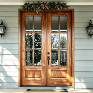 Modern Soundproof Aluminum Wood Front Door