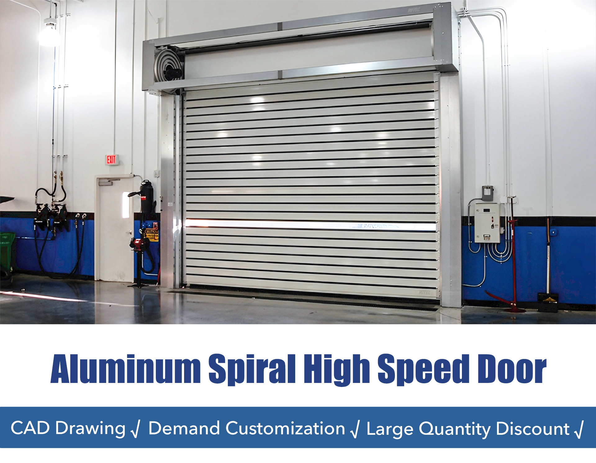 Aluminum Alloy Spiral High Speed Door