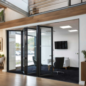 Thermal Broken Aluminum Folding Glass Patio Doors