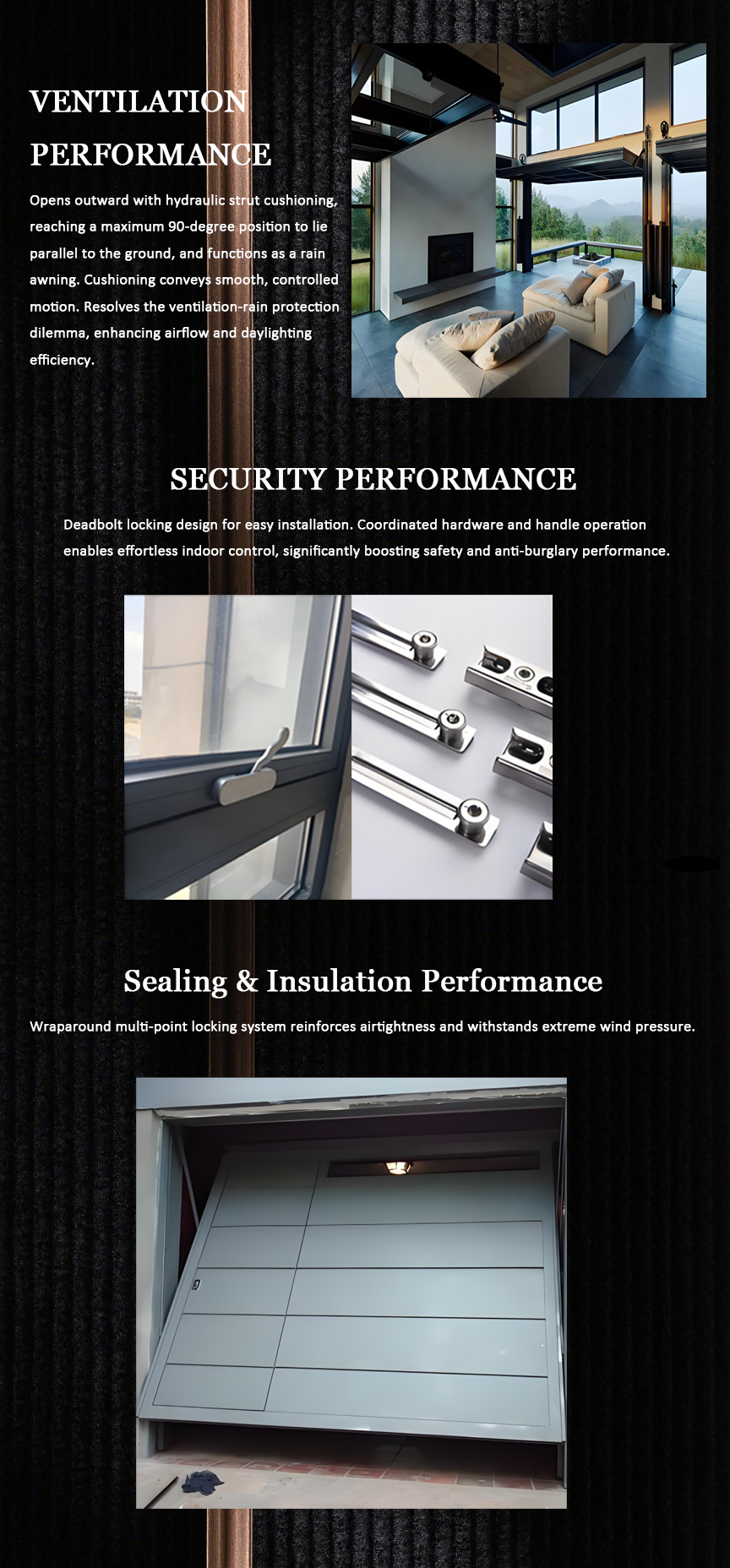 Commercial automatic swing door system