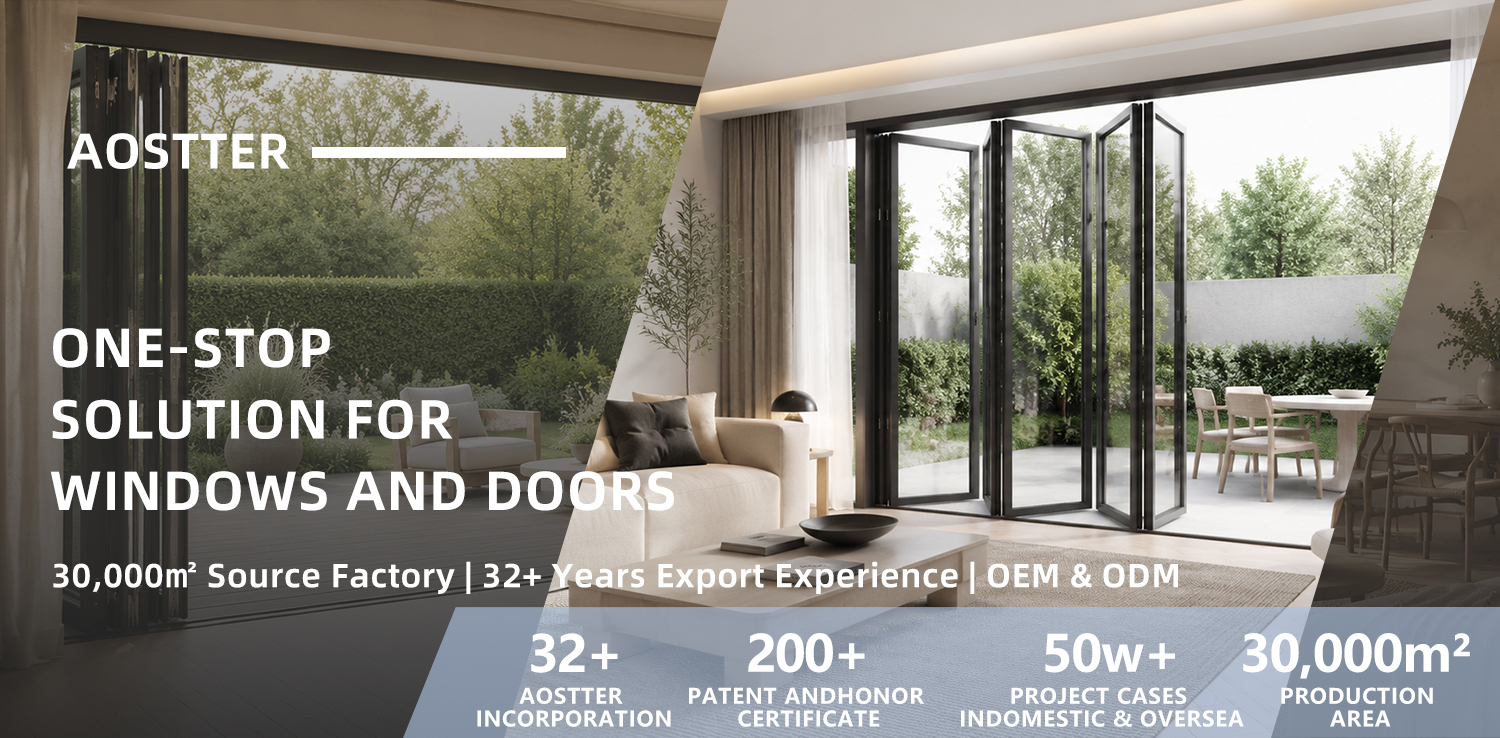 Thermal Break Aluminum Bifold Door Detail 1