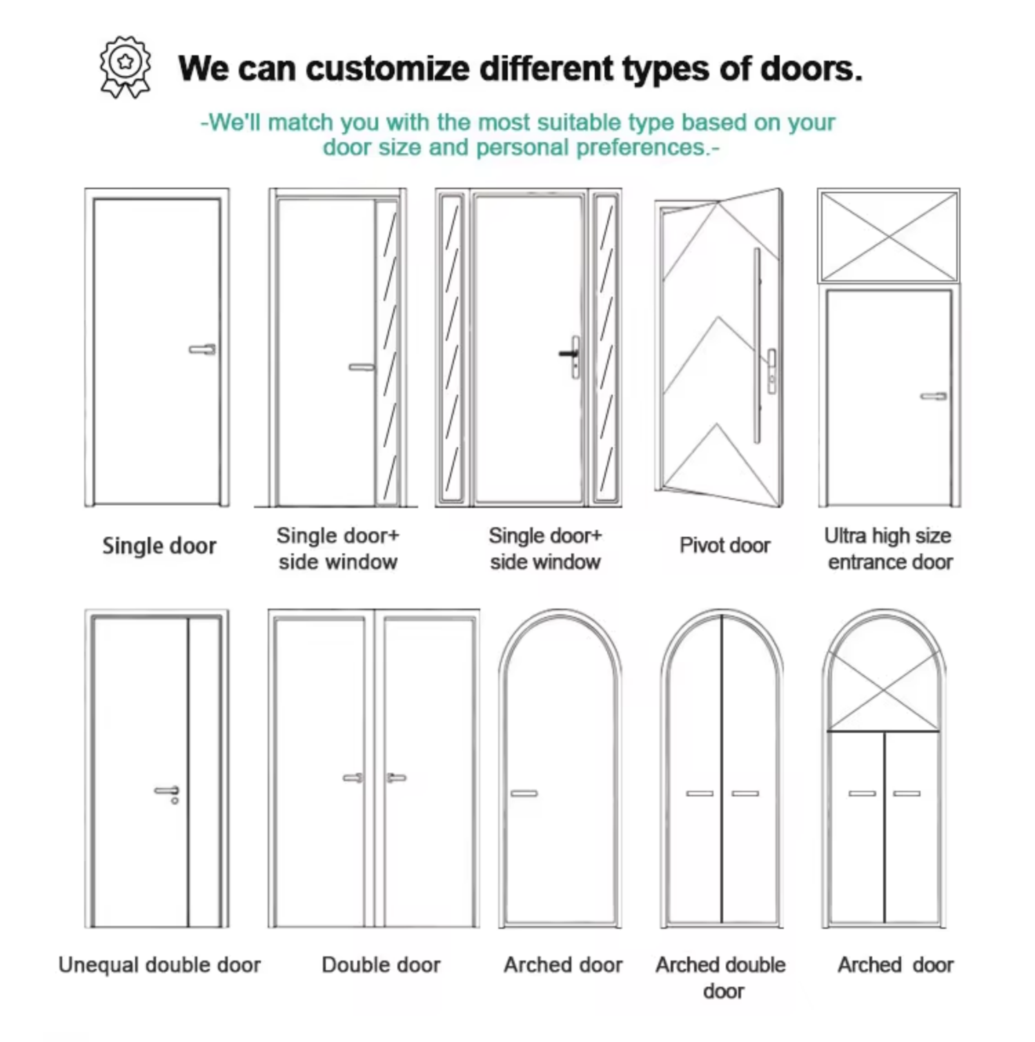 American Style Modern Oversize Aluminum Pivot Door with 3D Fluid Wave Carving for Luxury Villa Entrance Security Front Door