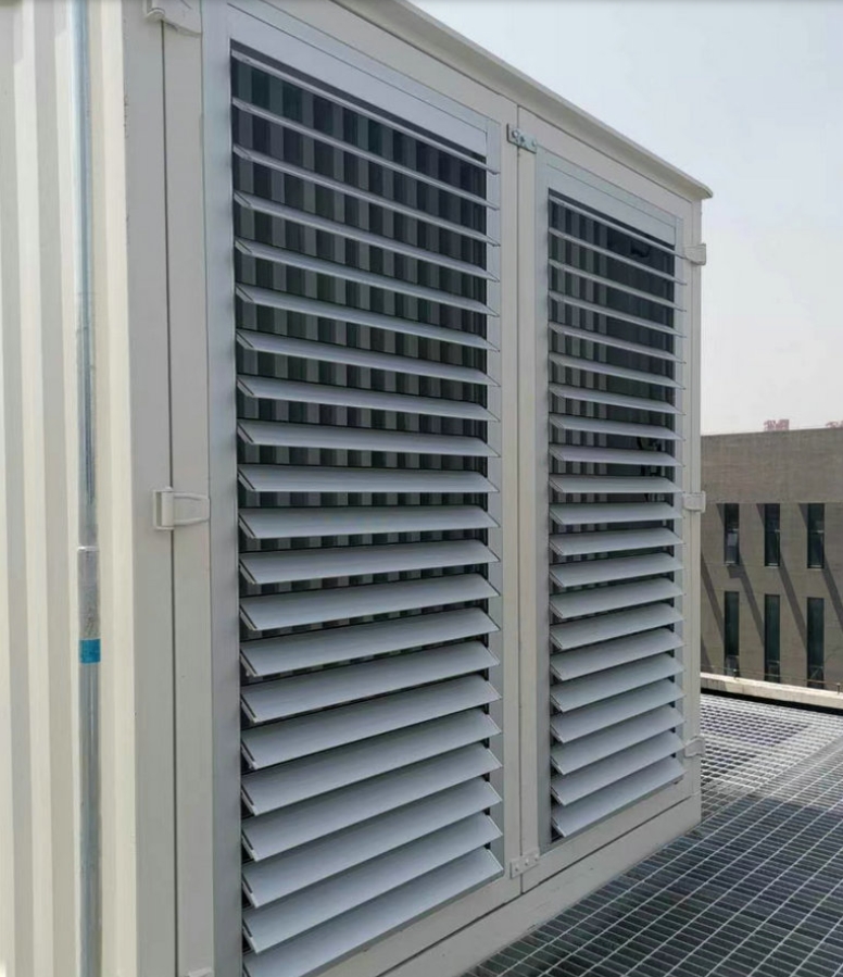 Automatic Aluminum Window Exterior Shutters Louvres Frame System Modern Design ISO9001 Certified Outdoor Use Customizable Size