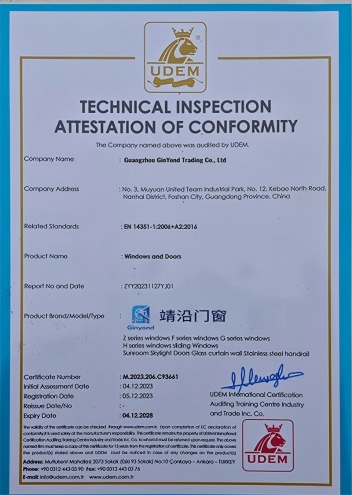 Product Certification Certificate 2