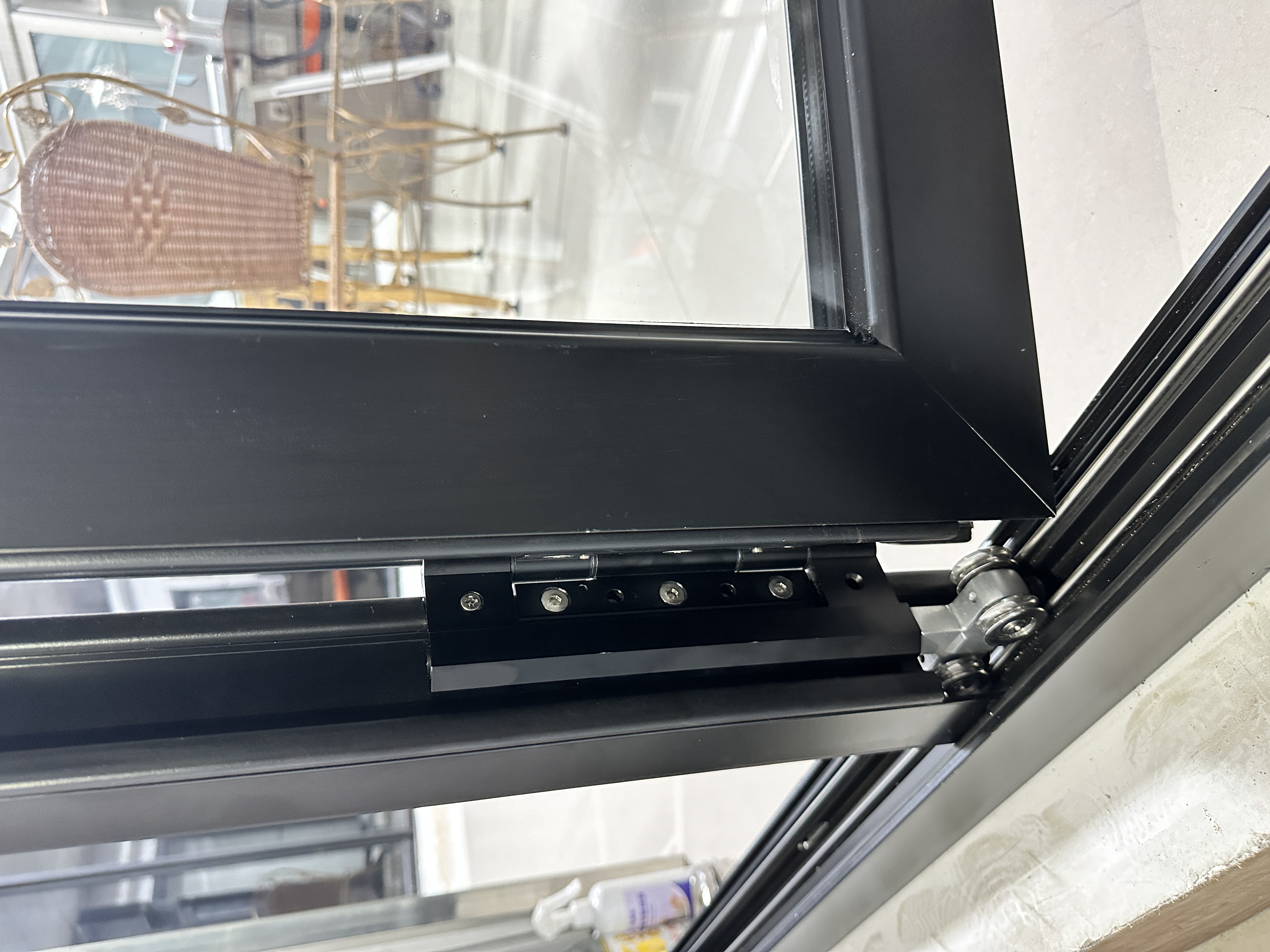 Aumegi Hot Sale American NFRC Aluminium Internal Bifold Doors Glass Bifold Fire Anti-theft Doors
