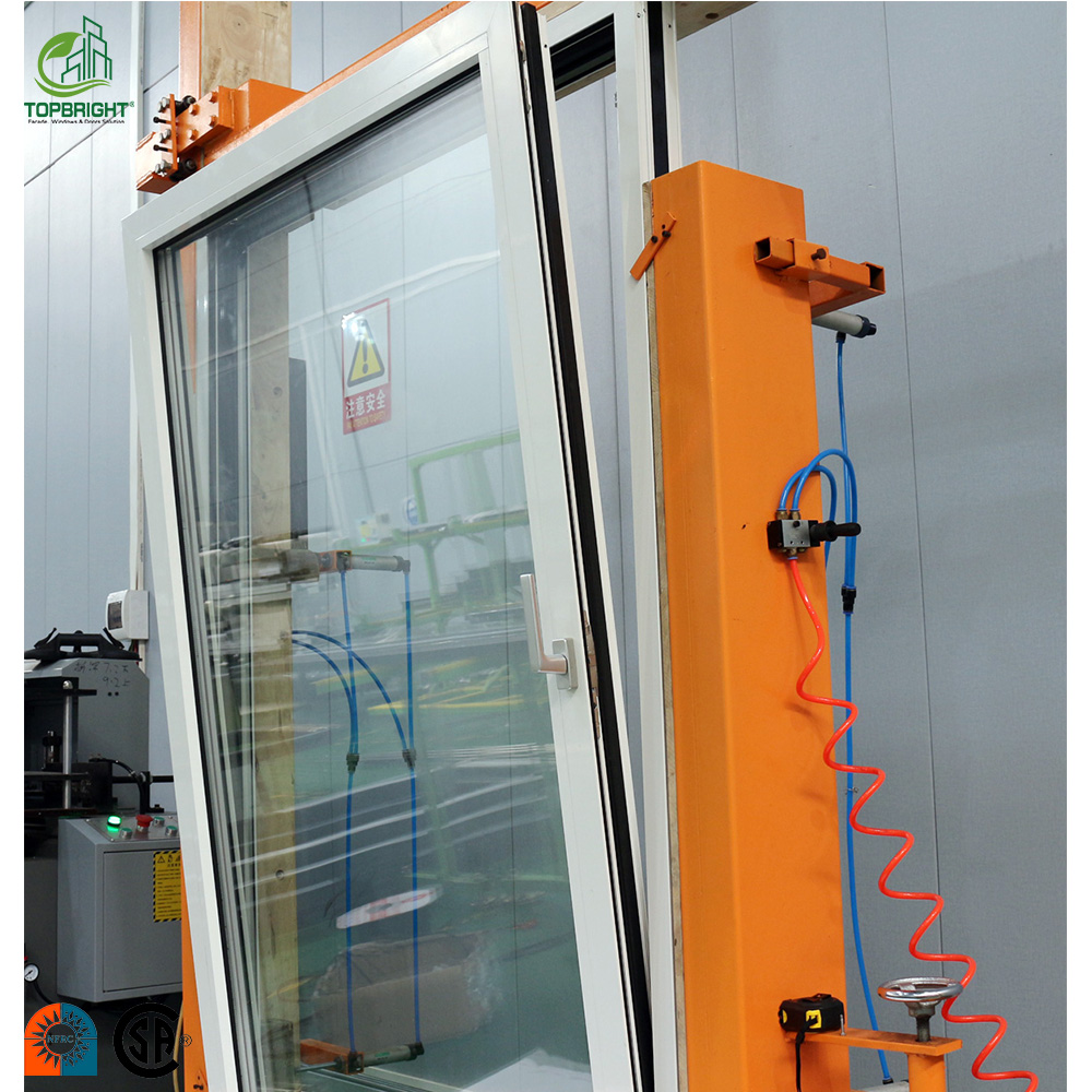 Topbright Modern Entry Custom Thermal Break Insulated Energy Efficient Soundproof Double Glazed Aluminum Casement Window