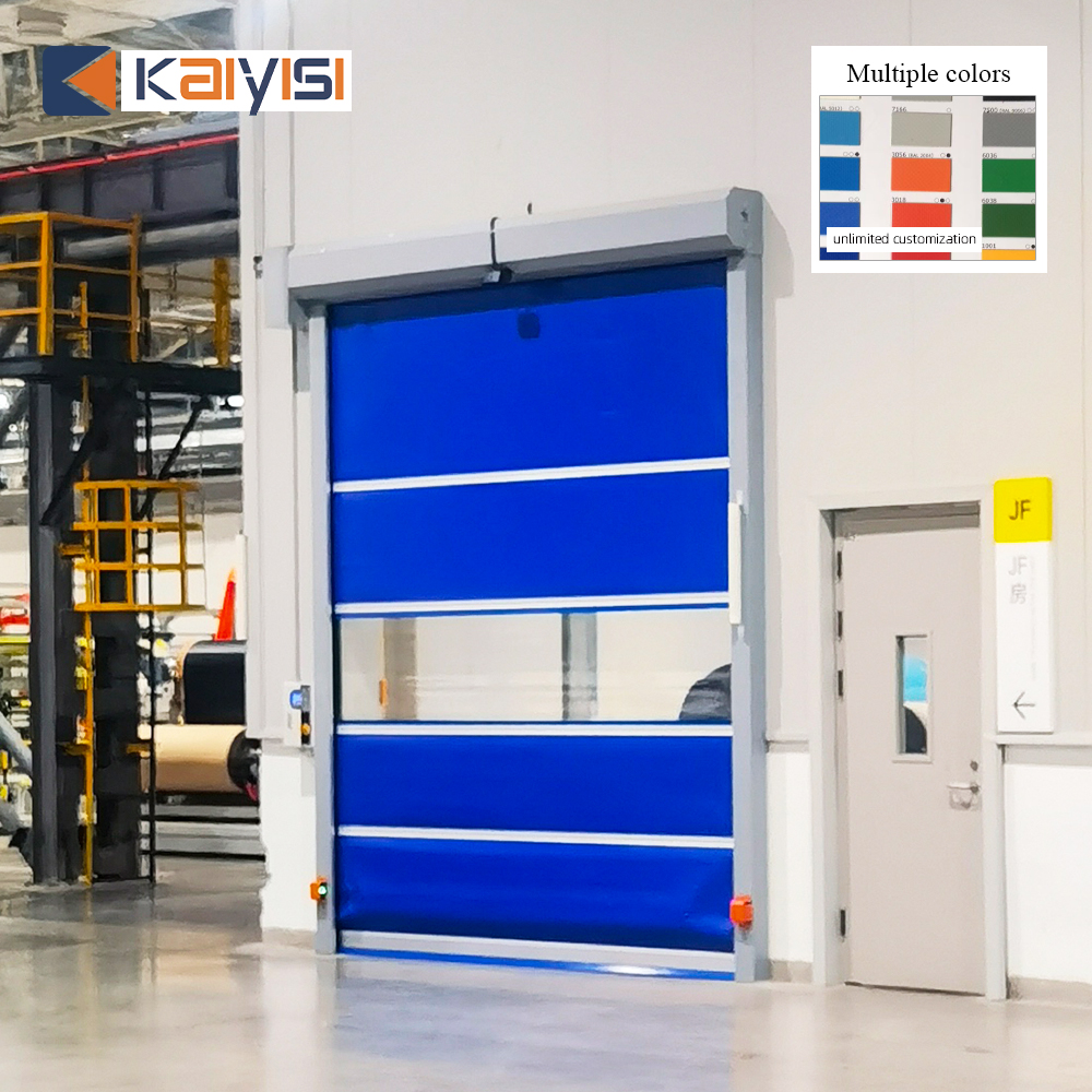 High Speed Door Industrial Exterior Quick Rolling Door Sales Size and Color Customizable PVC Modern