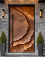 European High Quality Luxury Cast Aluminum Exterior Door Hurricane Impact Front Doors Security Villa Entrance Door