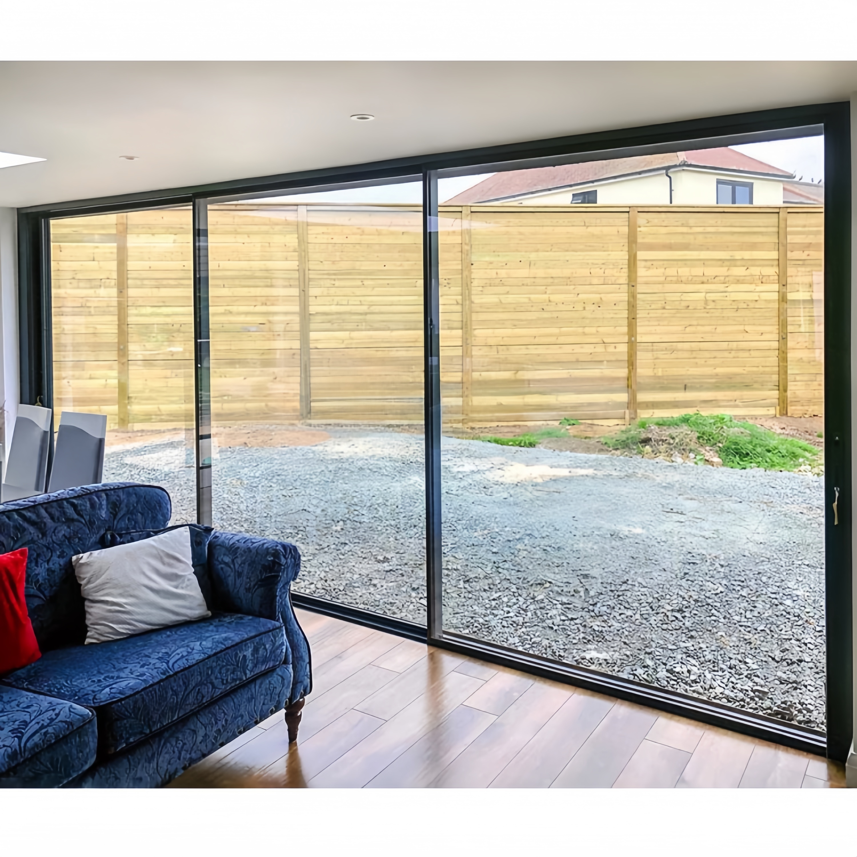 Customized Modern Style Sliding Door For Home Villa Balcony Double Glazed Energy Efficient Aluminum Glass Sliding Door For Sale
