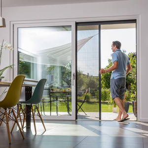 Aluminum Pleated Mesh Folding Insect Screen Door