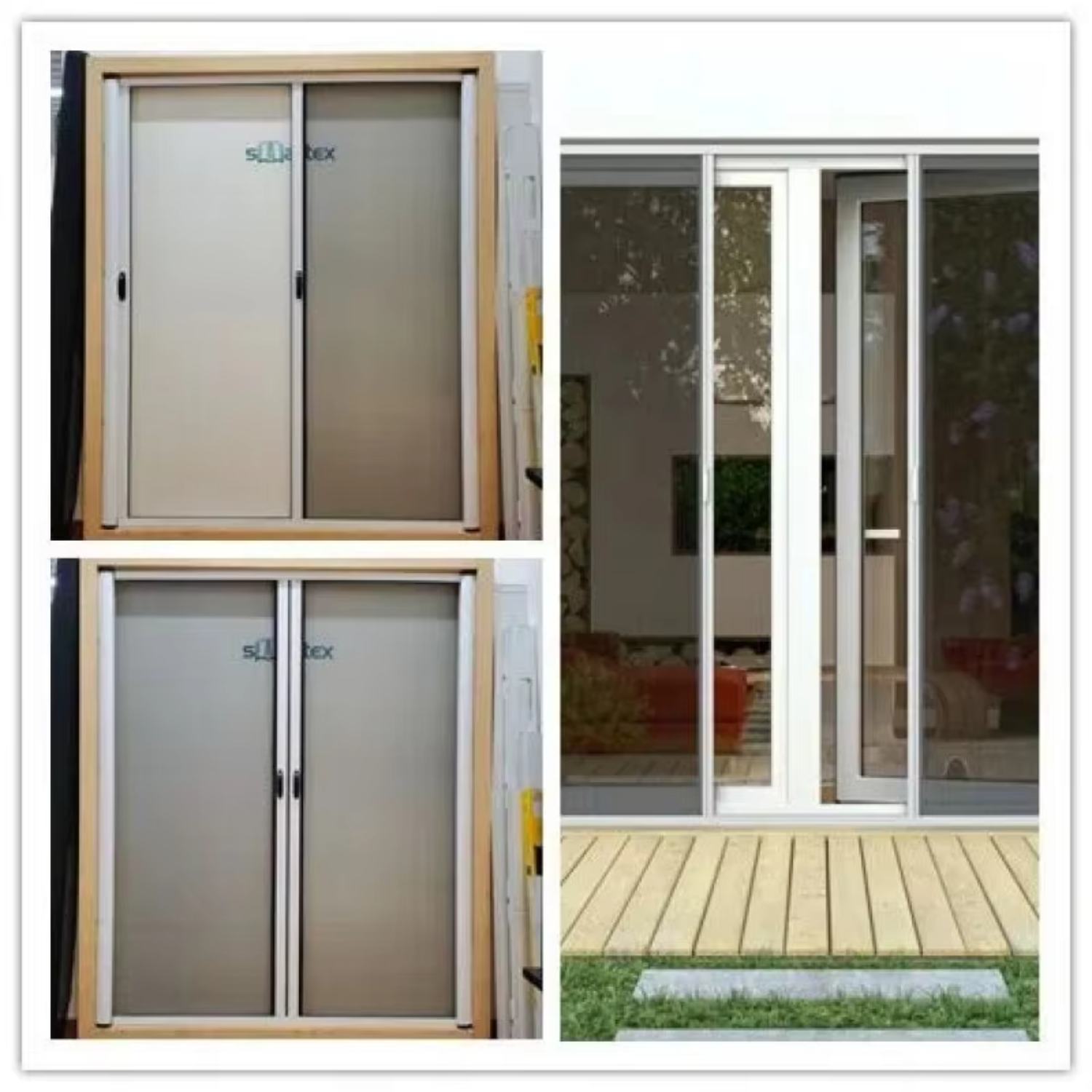 Diy Custom Size Retractable Pleated Insect Screen Door Fiberglass Mesh Door System Anti Mosquito Aluminum Roller Screen Door