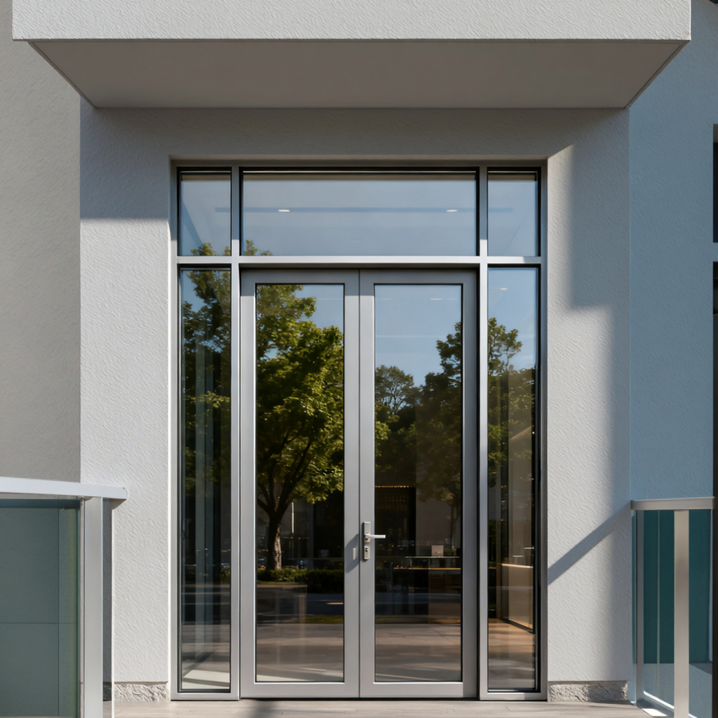 Double Aluminum Alloy Glass Door Commercial Store Front for Mall Entry