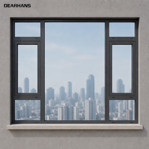 Narrow Frame Aluminum Casement Window Maximum Glass Area