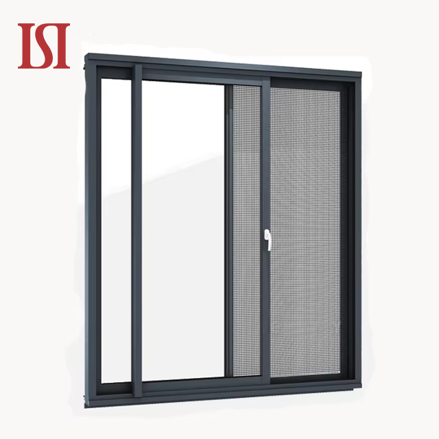 Modern Style AC100 Aluminum Alloy Frame Sliding Window Open Horizontal Magnetic for Living Room Stainless Steel for Apartments