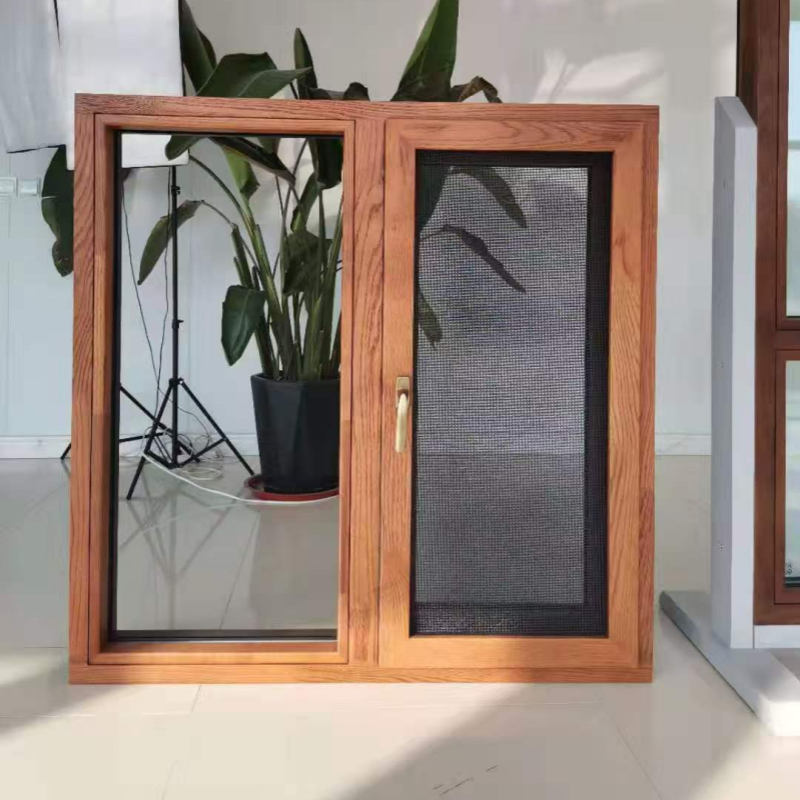 Modern Design Premium Exterior Aluminum &amp; Interior Wood Window Aluminum windows In China