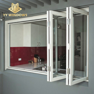 Bi Folding Sliding Double Glazed Modern House Using Aluminum Windows