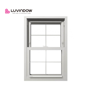 Modern Top Hung Aluminium Window With Security Latch Double Hung Windows Low E Double Top Hung Windows With Fly Screen
