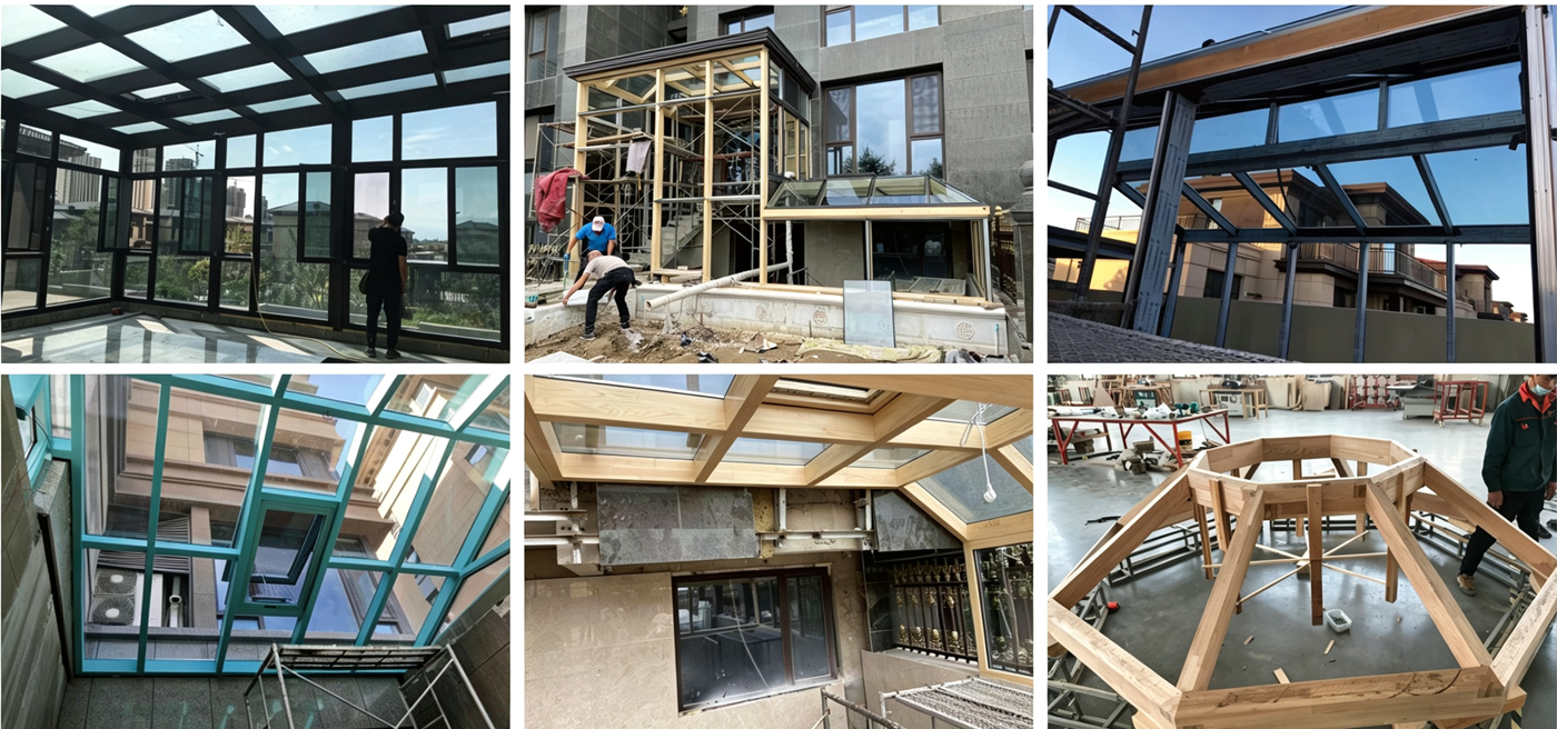 Energy Saving Aluminum Clad Wood Casement Window Outward Opening Home Replacement Window