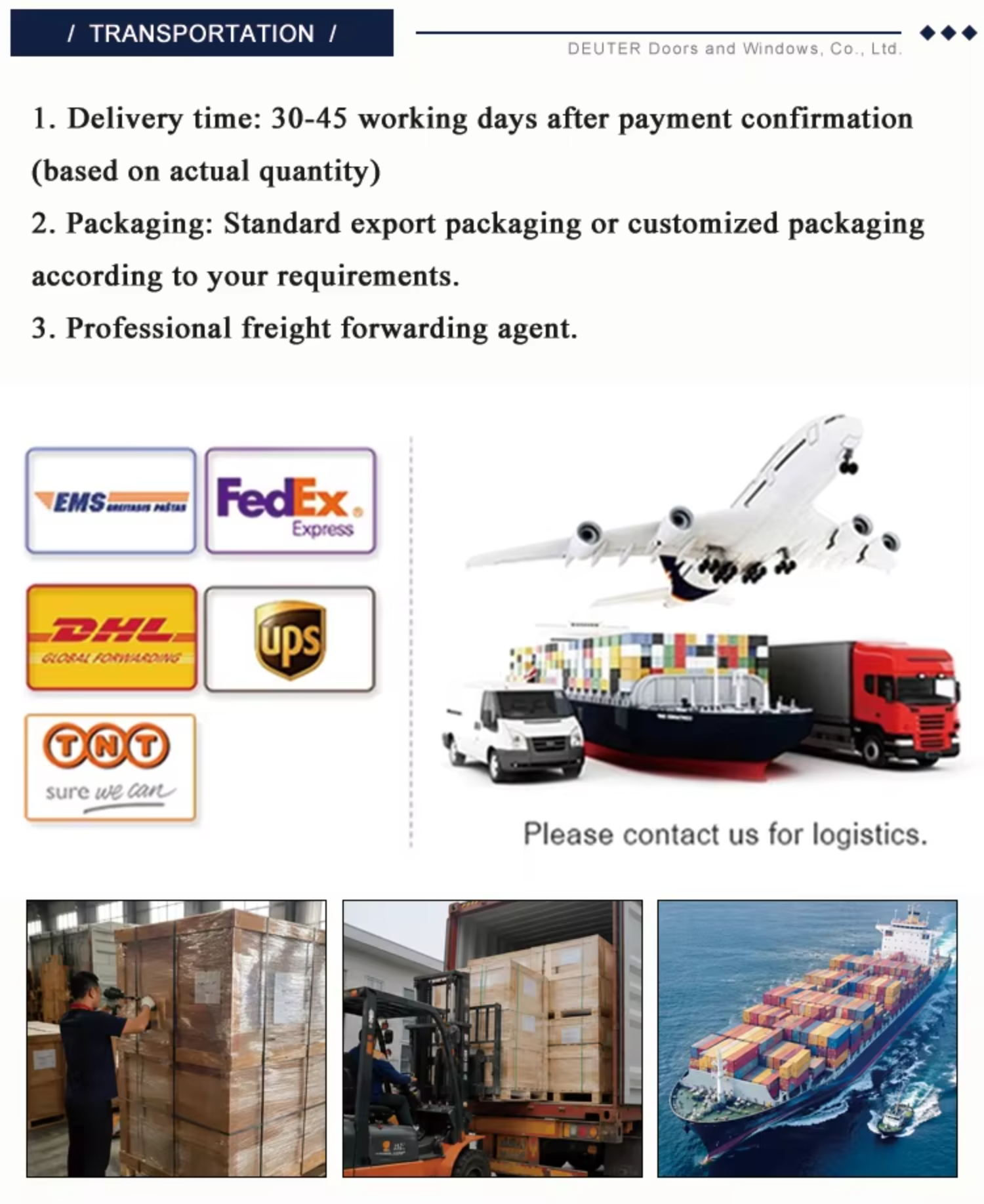 Packaging and Shipping Details