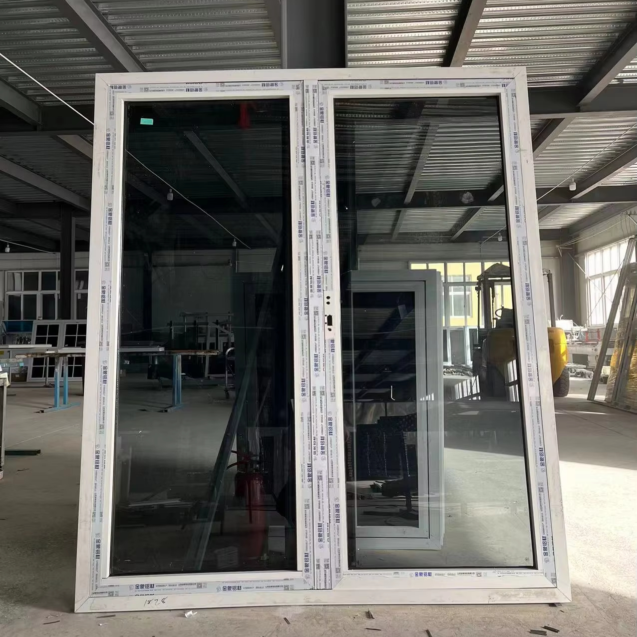 Exterior Aluminum Alloy Patio French Double Casement Doors for Commercial