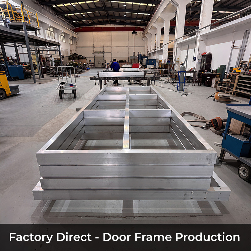 High-End Modern Design Sturdy Durable Aluminum-Framed Laminated Glass Automatic Vertical Bifold Door Garage