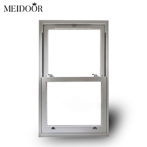 Energy Efficient Anti-Theft Aluminum Bedroom Internal Vertical Lift Sliding Double Hung Glass Windows Made of Aluminium