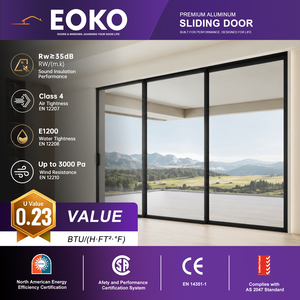 EOKO NFRC Aluminum Sliding Door Triple Glazed Lift and slide