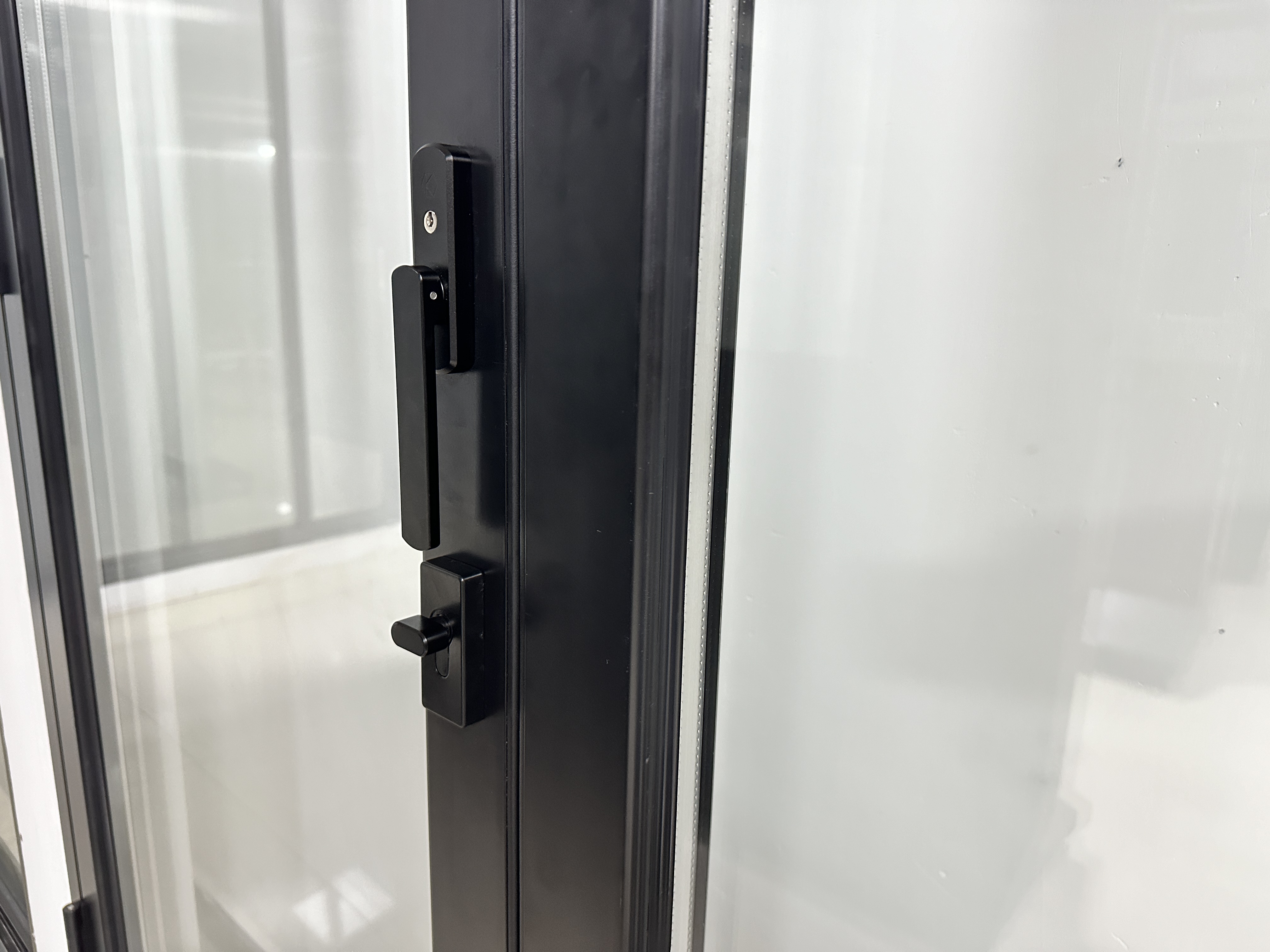 Aumegi Hot Sale American NFRC Aluminium Internal Bifold Doors Glass Bifold Fire Anti-theft Doors